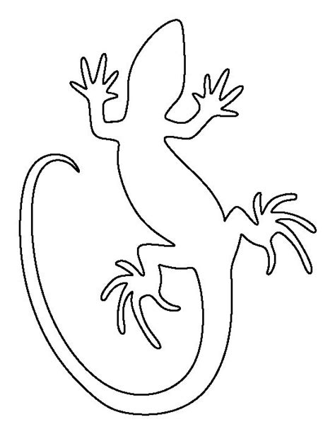 Lizard Pattern Use The Printable Outline For Crafts Creating Stencils