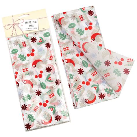 How to make tissue paper printed christmas ornament. Nordic Christmas Tissue Paper (10 Sheets) | Rex London
