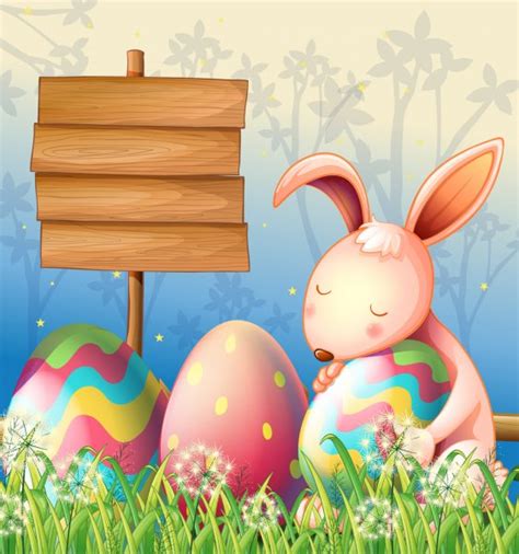 Easter Bunny Rabbit Background Stock Vector Image By ©krisdog 9578826