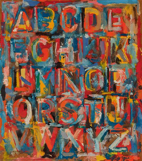 Number And Alphabet Jasper Johns The Encyclopedia Of