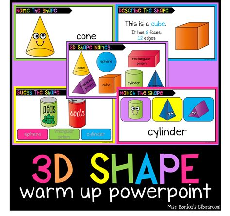 3d Shape Warm Up Powerpoint Shapes Powerpoint 3d Shape