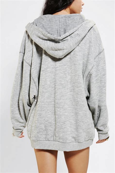 Plus size oversized hoodies sweatshirt zipper hoodies women long jacket coat 2019 pockets zip up outerwear hoodies drop shipping. Lyst - Urban Outfitters Bdg Grinded Oversized Zipup Hoodie ...