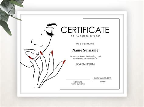 Beauty Parlour Certificate Template Sample Certificate