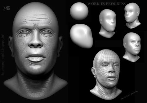 Characters Modeling Digital Sculpting Work In Progress By
