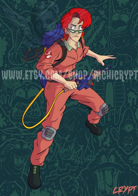The Real Ghostbusters Janine Melnitz Buster Pinup Print Etsy Norway