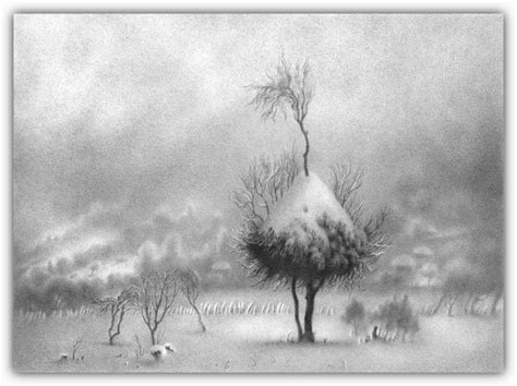 Beautiful Winter Drawings 58 Pics