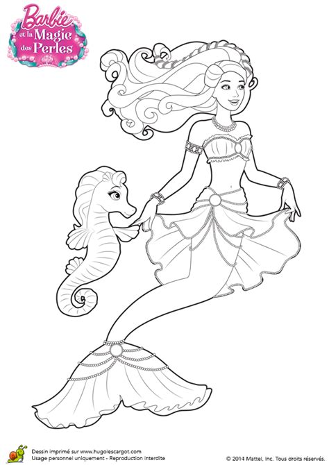 27+ Barbie Sirene Coloriage  Color Info