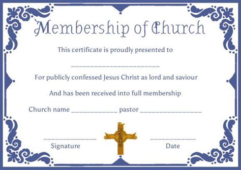 Christian Certificate Template 12 Templates Example Templates