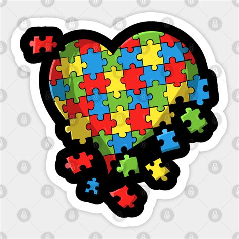 World Autism Awareness Day Puzzle Heart T Shirt Autism Puzzle Heart