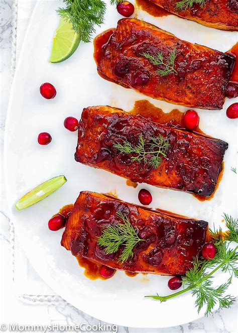 This Cranberry Honey Glazed Salmon Is Simple Yet Impressive And Tastes