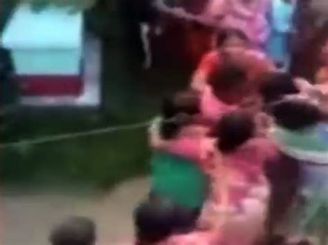Video Woman Stripped Naked Thrashed And Paraded Across Village In