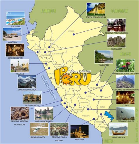 Mapa De Peru Mapa Físico Geográfico Político Turístico Y Temático