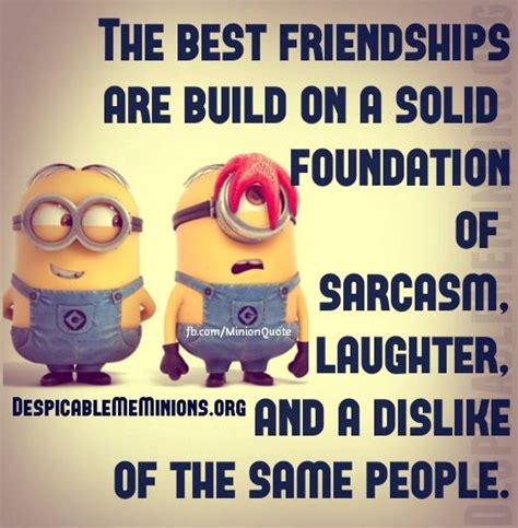 55 best funniest minion quotes about friends & work with images. Minion Friendship Quotes. QuotesGram