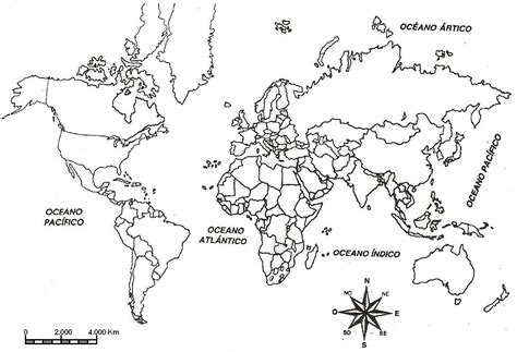 Planisferio Para Colorear Sin Nombres Southeast