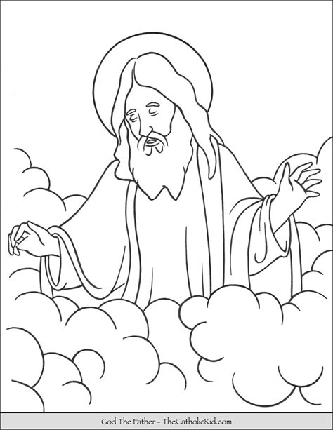 God The Father Coloring Page