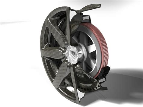 Composite Fiber Wheel With Integrated Electric Motor Fraunhofer Lbf