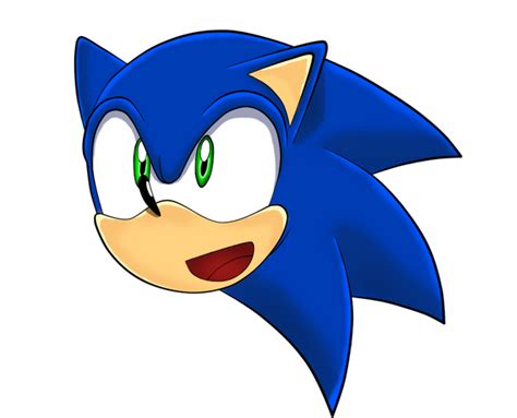 Sonic's face by Unichrome-uni on DeviantArt png image