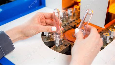 Plastic Bottle Making Process — Stock Photo ©