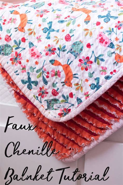 Faux Chenille Blanket Sewing Tutorial From Life Sew Savory Chenille