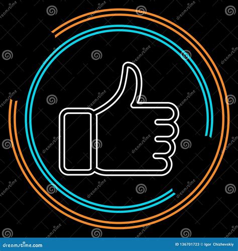 Approved Sign Thumb Up Symbol Ok Approval Stock Vector