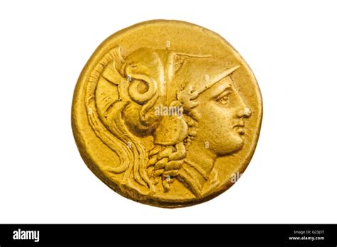 Ancient Greek Gold Coin Alexander The Great 3rd Century Bc In White