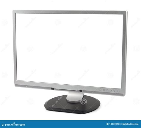 Modern Blank Monitor Stock Photo Image Of Desktop Close 14172018