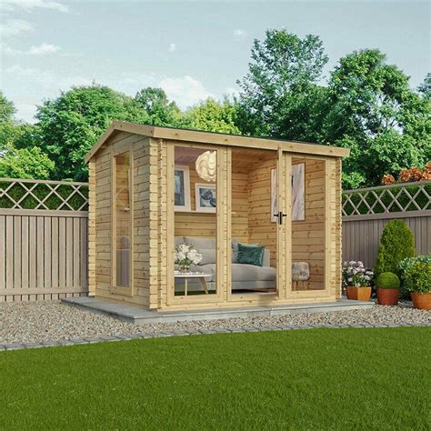 Tongue and groove cabin kits. Kielder 9 x 8 Ft. Tongue & Groove Log Cabin in 2020 | Home ...