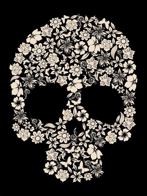 Free Free Flower Skull Svg 736 SVG PNG EPS DXF File