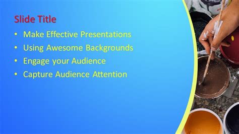 Creative powerpoint templates with free download options are great, sure. Free Paint PowerPoint Template - Free PowerPoint Templates