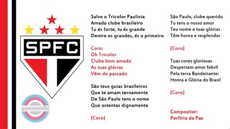 El são paulo futebol clube (spfc) (en español: Hino do São Paulo Futebol Clube ( S.P.F.C.) | Versão Atual ...