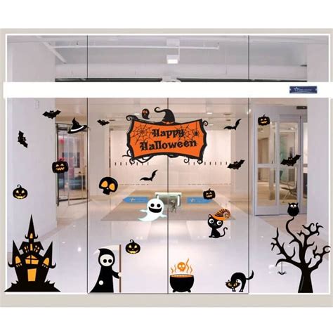 Top 50 Mẫu Trang Trí Cửa Kính Halloween đẹp Nhất