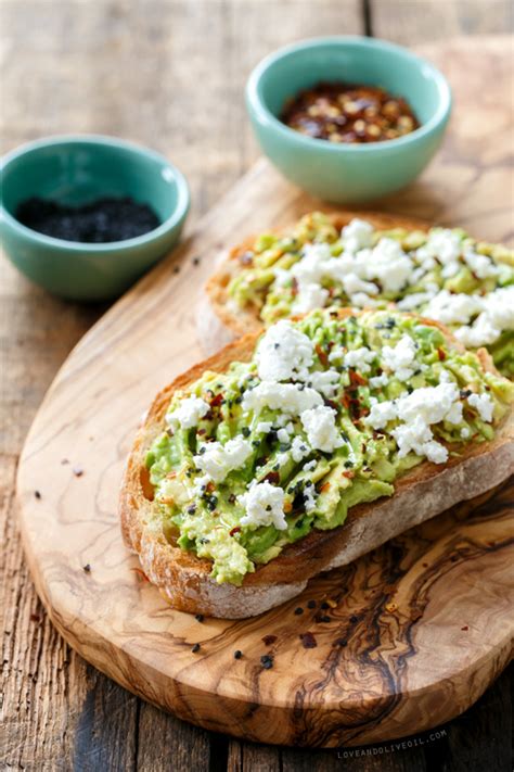 Goat Cheese And Avocado Toast Love And Olive Oil