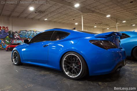 Blue Hyundai Genesis Coupe