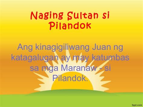 Naging Sultan Si Pilandok Kwentong Bayan Ng Maranao Mobile Legends