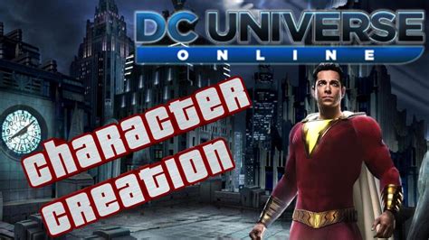 Dc Universe Online Character Creation Shazam Full Creation Youtube