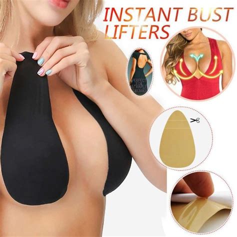 Pair Woman Breast Lift Tape Push Up Adhesive Sticker Invisible Bra Bikinis Pad Silicone Bra