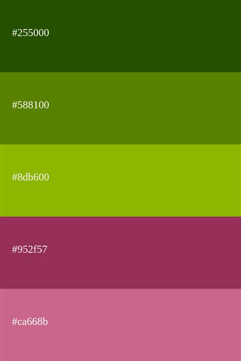 Paletas De Color Verde Manzana Códigos Y Combinaciones