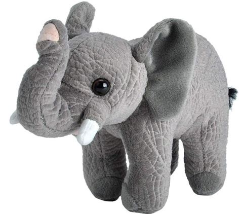 African Elephant Plush Toy Doll Stuffed Animal 7 L Gray Wild Republic