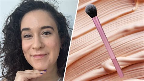 Why I Apply Foundation With A Small Fluffy Highlighter Brush Allure