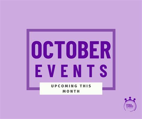 October Events Essex Carers Network