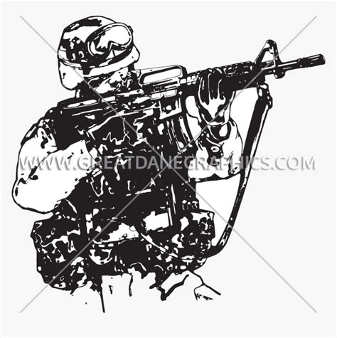 Soldiers Clipart Black And White Free Vector Soldier Us Hd Png