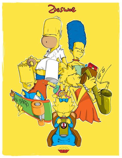 Illustration La Famille Simpsons Vue Par 2nes Dope Cartoons Dope
