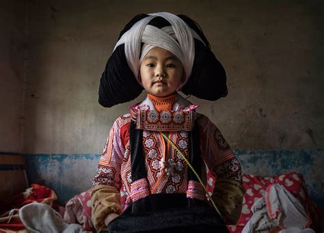 Preserving A Dying Tradition Chinas Long Horn Miao Headdresses Made Of Ancestors Hair