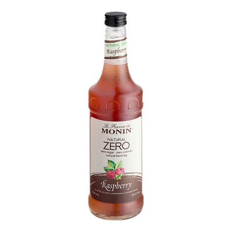 Monin Zero Calorie Natural Raspberry Flavoring Syrup Liter