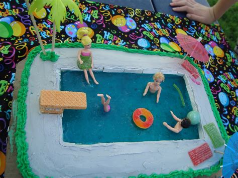 The Creative Homemaker Swimming Pool Birthday Cake