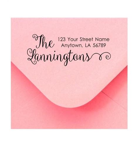 Personalized Self Inking Return Address Stamp Self Inking Address