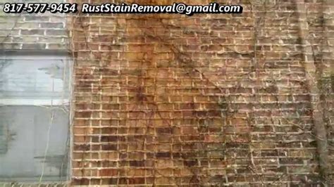 Removing And Cleaning Rust Stains From Bricks Dallas Fort