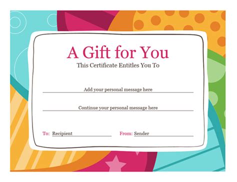 Mar 28, 2019 · this certificate is helpful for the candidate to prove their worth for a particular position. Free Birthday Gift Certificate Templates | Certificate Template Downloads