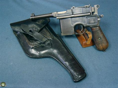 Sold German Navy Mauser M189612 Broomhandle With Navy Holster