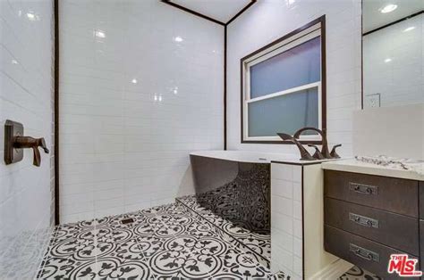 Granada Tiles Cluny Cement Tiles Upgrade A Black And White Bathroom